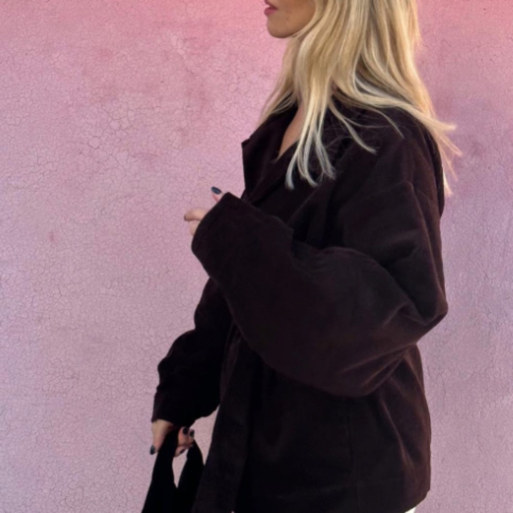 DEIJI STUDIOS Cord House Coat In Cedar Belted Slouchy Cozy Jacket FW 2023 NWT OS - Picture 4 of 16